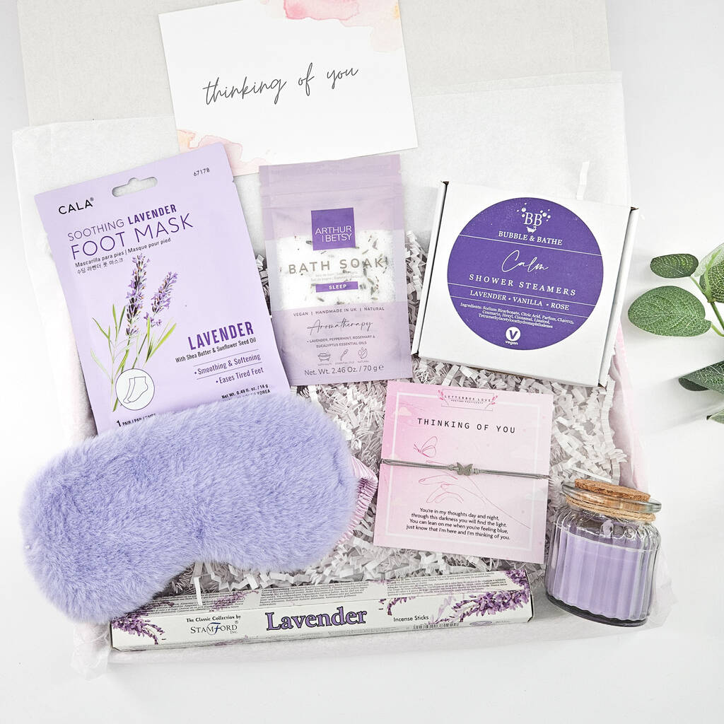 Thinking Of You Self Care Gift Box – Comfort And Relaxation Care Package, 1 of 8