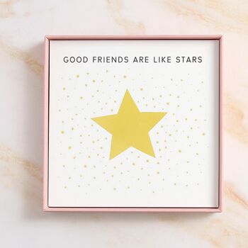 Sterling Silver 'Good Friends Are Like Stars' Bracelet, 6 of 9