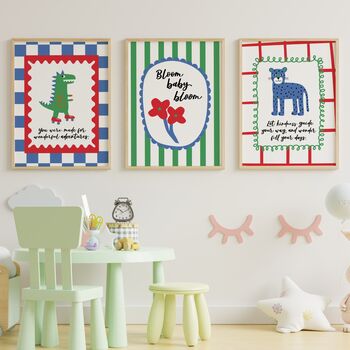 Bloom Baby Bloom Nursery Print, 7 of 7