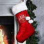 Personalised Christmas Wishes Hanging Stocking, thumbnail 1 of 2
