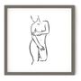 Nude Line Figure Art Print, thumbnail 2 of 4