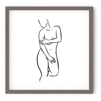 Nude Line Figure Art Print, 2 of 4