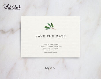 Classic Save The Date, 2 of 6