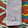 Bespoke Hand Embroidered Linen Napkin, thumbnail 4 of 11