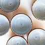 Handmade Blue Spiral Bowl, thumbnail 7 of 12