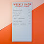 Necessities And Niceties Weekly Shopping List Pad, thumbnail 1 of 6