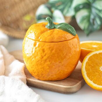 Orange Shaped Candle Jar, 2 of 2