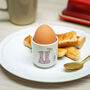 Personalised Welly Boot Ceramic Egg Cup, thumbnail 1 of 5