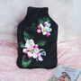 Apple Blossom Velvet Hot Water Bottle Luxury Spring Mother's Day Gift, thumbnail 2 of 5