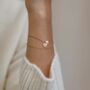 Pearl Gold And Silk Bracelet, thumbnail 3 of 6