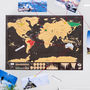 Deluxe Travel Scratch Off® 'Push Pin' Map, thumbnail 1 of 7