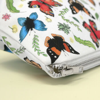 Cotton Butterflies Makeup And Cosmetic Bag, 3 of 8