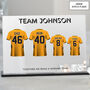 Personalised Family Name Football Shirt Plaque, thumbnail 6 of 10