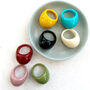 Chunky Dome Colourful Resin Ring, thumbnail 1 of 8