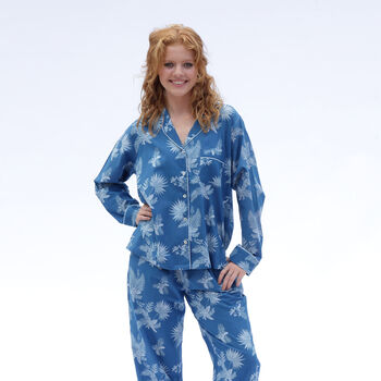 Women's Pyjamas In Organic Cotton, Ipanema Long Set, 3 of 9