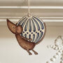 Christmas Bauble Mouse Wooden Tree Decoration, thumbnail 2 of 4
