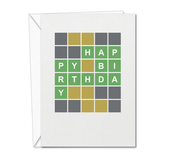 Wordle Birthday Card, 2 of 2