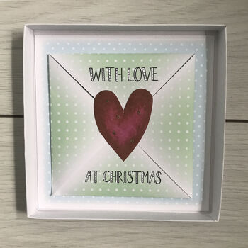 Personalised Heart I.O.U Gift Box Christmas Voucher, 5 of 7