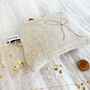 Embroidered Linen Bows Purse, thumbnail 2 of 8