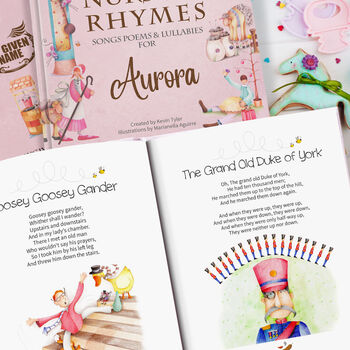 Nursery Rhymes And Personalised Poems In Adorable Pink, 7 of 9