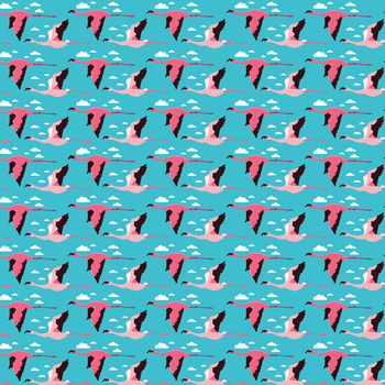 'Bird Wrapping Paper', Flamingo, Tropical, Swallows, 7 of 7