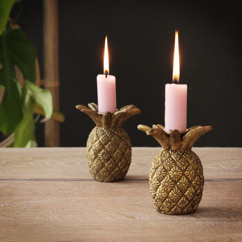 Gold Pineapple Candle Holder, 2 of 4