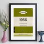 Personalised 70th Birthday Print 1956 Book Cover Gift, thumbnail 10 of 12