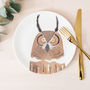 Nocturnal Owl Bone China Plate, thumbnail 1 of 3
