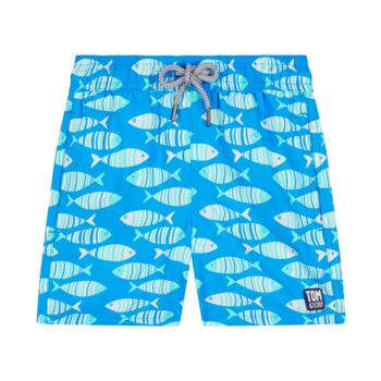 Father And Son Fish Print Matching Swim Shorts, 6 of 8