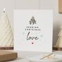 Personalised Thinking Of You Christmas Sympathy Card, thumbnail 1 of 7