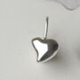 Two Pairs Sterling Silver Heart Earrings, thumbnail 2 of 4