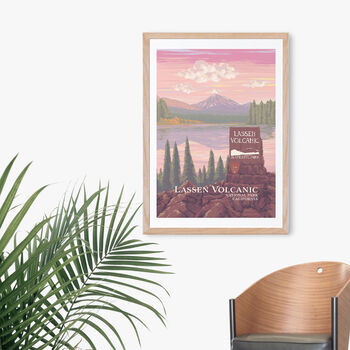 Lassen Volcanic National Park USA Travel Poster Print, 4 of 8