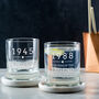 Personalised Engraved Year Of The Legend Mens Whiskey Glass, thumbnail 3 of 5