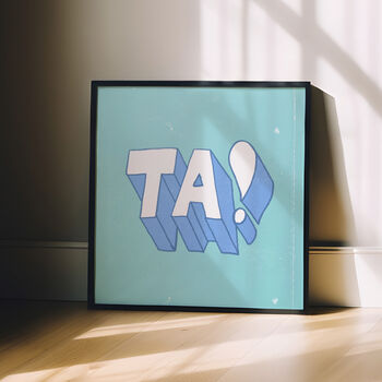 Thank You Print, Ta Wall Art, 4 of 8
