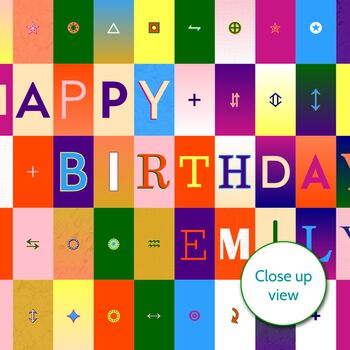 Personalised 50th Birthday Card Age And Name 1975, 3 of 9
