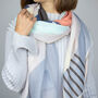 Personalised Colourful Geometric Print Scarf, thumbnail 2 of 7