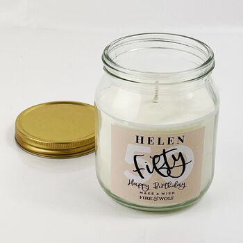 50th Birthday Candle | Personalised, 3 of 4