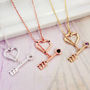 Heart And Arrow Lariat Necklace, thumbnail 7 of 8