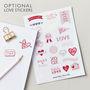 Personalised Geometric Heart Foiled Notebook, thumbnail 6 of 11