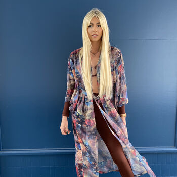 Red Pavona Kimono, 2 of 2