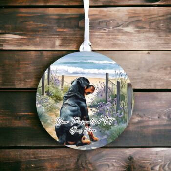Personalised Rottweiler Dog Beach Walk Collection, 4 of 8
