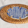 Handmade Ceramic And Rattan Coaster, thumbnail 5 of 11