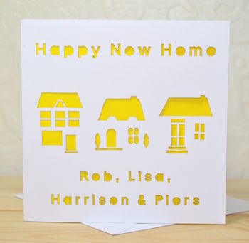 Personalised Laser Cut New Home Card, 4 of 4