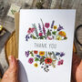 Colourful Rainbow Flowers Thank You Cards And Envelopes, thumbnail 5 of 6