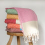 Personalised Cotton Throw, Gift For Mothers, thumbnail 8 of 12