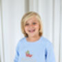 Christmas 'Santa's Favourite' Embroidered Personalised Sweatshirt Jumper With Sleigh Motif, thumbnail 4 of 6