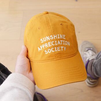 ‘Sunshine Appreciation Society’ Cotton Baseball Cap, 11 of 12