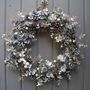 Christmas Wreath With Frosted Eucalyptus And Berries, thumbnail 1 of 8
