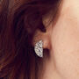 Textured Semi Circle Earrings, thumbnail 1 of 8