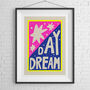 'Daydream' Typography Poster, thumbnail 2 of 3